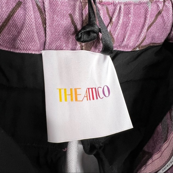 THE ATTICO Purple Mason Printed Cargo Pants - Picture 5 of 12